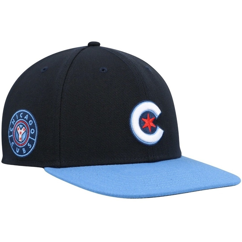 Men's '47‎ Navy Chicago Cubs 2021 City Connect Captain Snapback Hat